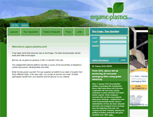 Tablet Screenshot of organic-plastics.com